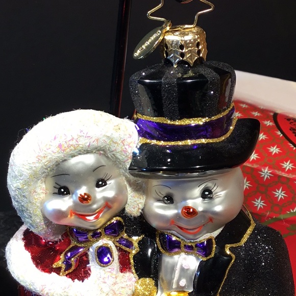 RADKO Snowy Sweetheart Glass Christmas Ornament - Picture 3 of 16